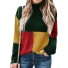 Kolorowy sweter damski A2271 ciemnozielony