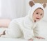 Kombinezon zimowy niemowlęcy z uszami J3047 biały