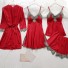 Komplet piżamy damskiej P2583 czerwony