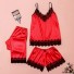Komplet piżamy damskiej P2727 czerwony