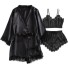 Komplet piżamy damskiej P2927 czarny