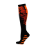 Kompresné ponožky proti kŕčovým žilám Bavlnené kompresné podkolienky na šport Proti kŕčovým žilám V304 oranžová