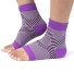 Kompresné ponožky s otvorenou špičkou P3710 fialová