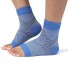 Kompresné ponožky s otvorenou špičkou P3710 modrá