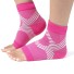 Kompresné ponožky s otvorenou špičkou P3710 tmavo ružová