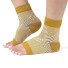 Kompresné ponožky s otvorenou špičkou P3710 žltá