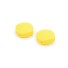 Koraliki dziecięce wykonane z silikonu w kształcie kwadratu - 50 szt żółty