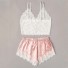 Koronkowa piżama damska P2681 różowy