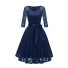 Koronkowa sukienka Giada ciemnoniebieski