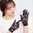 Koronkowe rękawiczki damskie czarny