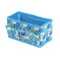 Kosmetik-Organizer mit Blumen blau