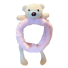 Kosmetikstirnband mit Teddybär rosa