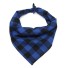 Kostkovaný šátek pro psy tmavě modrá