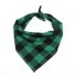 Kostkovaný šátek pro psy zelená