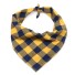 Kostkovaný šátek pro psy žlutá