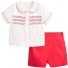 Koszula i spodenki dziecięce L1662 czerwony