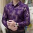Koszula męska A2652 fioletowy