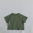 Koszulka dziecięca B1646 zieleń wojskowa