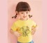 Koszulka dziewczęca ze słoniem żółty