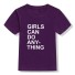 Koszulka dziewczęcy B1571 ciemny fiolet