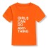 Koszulka dziewczęcy B1571 pomarańczowy