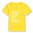 Koszulka dziewczęcy B1571 żółty