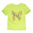 Koszulka dziewczęcy z motylem J3290 jasnozielony