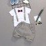 Koszulka i spodenki chłopięce L1615 szary