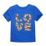 Koszulka LOVE J3289 dziewczęca niebieski