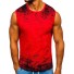 Koszulka męska bez rękawów T1997 czerwony