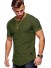 Koszulka męska T2053 zieleń wojskowa