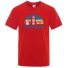 Koszulka męska T2055 czerwony