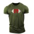 Koszulka męska T2126 zieleń wojskowa