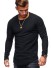 Koszulka męski z długim rękawem T2052 czarny