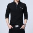 Koszulka męski z długim rękawem T2221 czarny