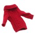 Kötött pulóver babához piros