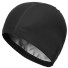 Koupací čepice Voděodolná plavecká čepice Sportovní koupací čepice 20 x 25 cm černá