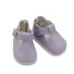 Kožené topánky pre bábiku svetlo fialová