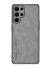 Kožený ochranný kryt na Samsung Galaxy S22 Ultra šedá