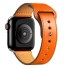 Kožený remienok pre Apple Watch 38 mm / 40 mm / 41 mm T860 oranžová