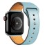 Kožený remienok pre Apple Watch 38 mm / 40 mm / 41 mm T860 svetlo modrá