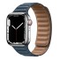 Kožený řemínek pro Apple Watch 38 mm / 40 mm / 41 mm tmavě modrá
