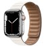 Kožený řemínek pro Apple Watch 42 mm / 44 mm / 45 mm bílá