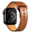 Kožený řemínek pro Apple Watch 42 mm / 44 mm / 45 mm T861 hnědá