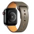 Kožený řemínek pro Apple Watch 42 mm / 44 mm / 45 mm T861 šedá