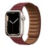 Kožený řemínek pro Apple Watch 42 mm / 44 mm / 45 mm vínová