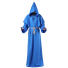 Középkori szerzetes jelmez kék