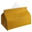 Krabička na papírové ubrousky žlutá