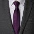 Krawat męski T1221 ciemny fiolet