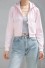 Krótka bluza damska P1925 różowy